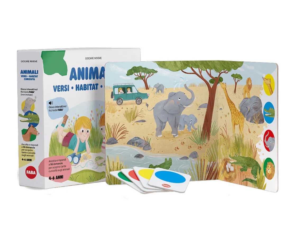 Niños FABA Juego Interactivo Animales: Sonidos, Habitats, Curiosidades