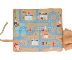 Niños Monnëka Juego Mantel con Circuito Mostaza + 3 Coches