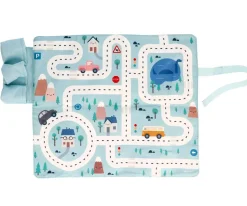 Monnëka Juego Mantel con Circuito Azul + 3 Coches^Niños Juguetes Niños 3 Años