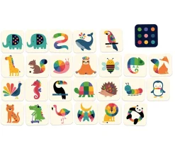 Niños Vilac Juego Memo Animales 48 Piezas