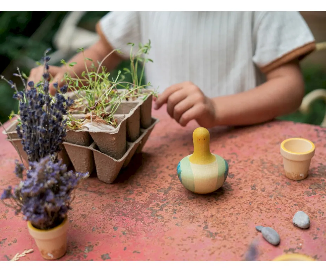 Niños Grapat Juguete de Madera Floowing Yellow Bird