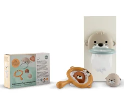 Niños Así Toys Juguetes para el Baño, Red, Canasta y 2 Pelotas