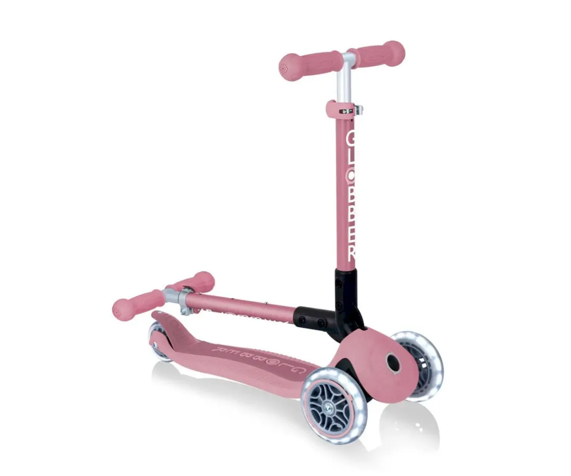 Niños Globber Junior Foldable Lights Eco Berry