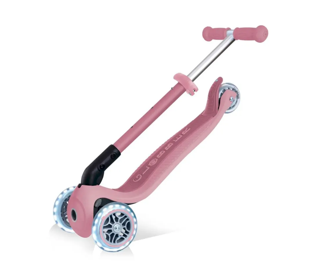 Niños Globber Junior Foldable Lights Eco Berry