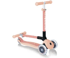 Niños Globber Junior Foldable Lights Eco Peach