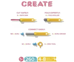 Niños Makedo Kit Discover 260 piezas