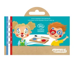 Namaki Kit Maquillaje Facial de Payaso & Arlequín^Niños Pintura De Uñas, Brillos Y Tattoos