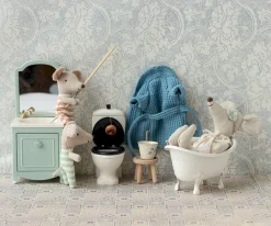 Maileg Lavabo Aparador con Espejo para Ratón Mint^Niños Casa De Muñecas De Madera