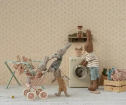 Maileg Lavadora Ratón Off White^Niños Casa De Muñecas De Madera