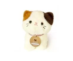 Minikane Les Minis Kanaï Gato de Peluche Kimi con Collar y Cesta de Piel Sintética^Niños Peluches