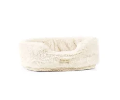 Minikane Les Minis Kanaï Perro de Peluche Loki con Collar y Cesta de Piel Sintética^Niños Peluches