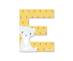 Janod Letra Madera Pure E Amarilla^ Decoración Pared Infantil