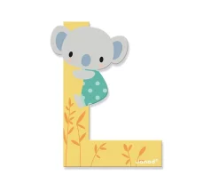 Janod Letra Madera Pure L Amarilla^ Decoración Pared Infantil