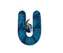 Lilliputiens Letra Tela U^ Decoración Pared Infantil