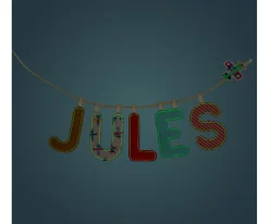 Lilliputiens Letra Tela Reversible Fosforescente U^ Decoración Pared Infantil