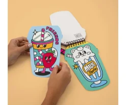 Niños Omy Libro de Pegatinas por Números Bubble Tea