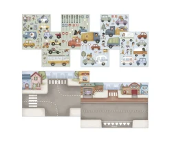 Little Dutch Libro de Pegatinas Reutilizables Jim y Vehículos^Niños Manualidades Para Niños