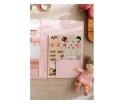 Little Dutch Libro de Pegatinas Reutilizables Rosa y sus Amigos^Niños Manualidades Para Niños