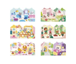 Niños Janod Libro de Pegatinas y Adornos La Maison