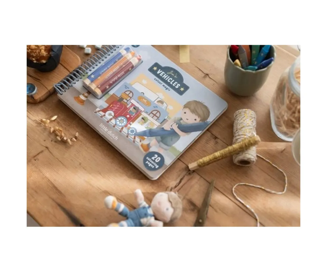 Little Dutch Libro Mágico Vehículos con Jim^Niños Manualidades Para Niños