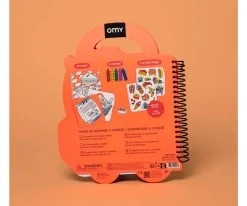 Niños Omy Libro con Pinturas y Pegatinas Yummy