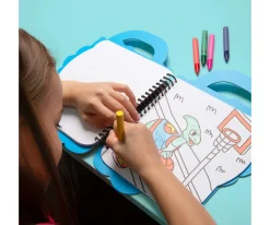 Niños Omy Libro con Pinturas y Pegatinas Dinos