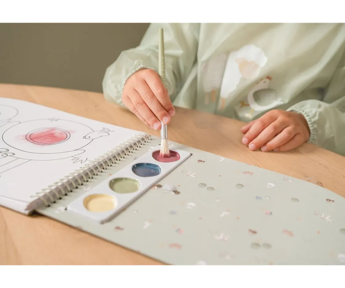 Little Dutch Libro para Colorear con Acuarelas Little Farm^Niños Manualidades Para Niños