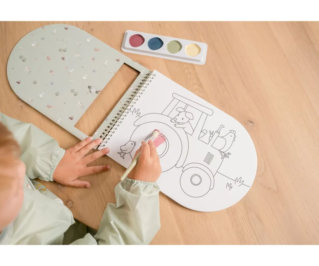 Little Dutch Libro para Colorear con Acuarelas Little Farm^Niños Manualidades Para Niños