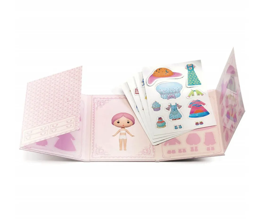 Niños Djeco Libro Pegatinas Reutilizables Mis Lily Pink
