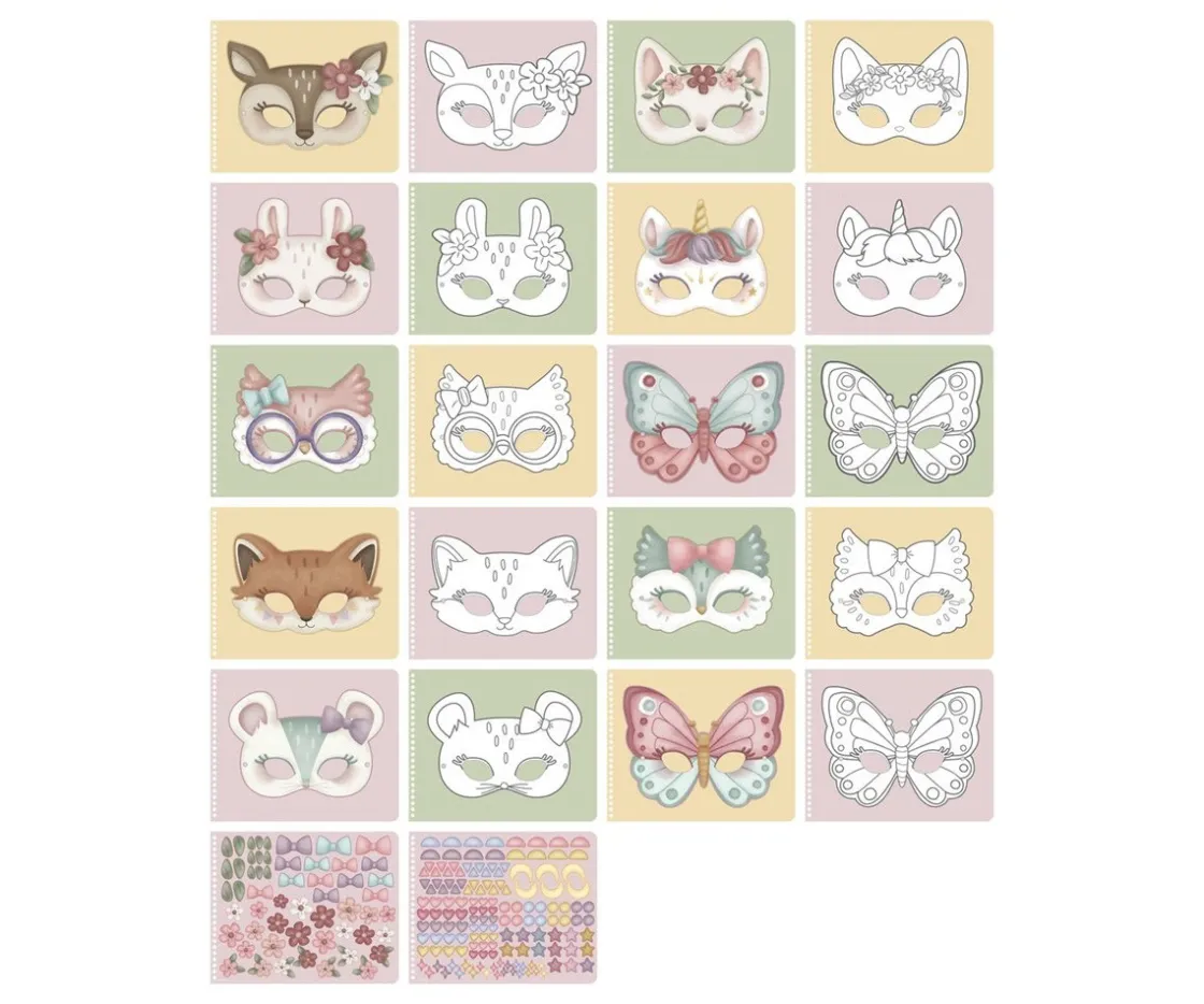 Niños Little Dutch Libro Recorta y Pinta Máscaras