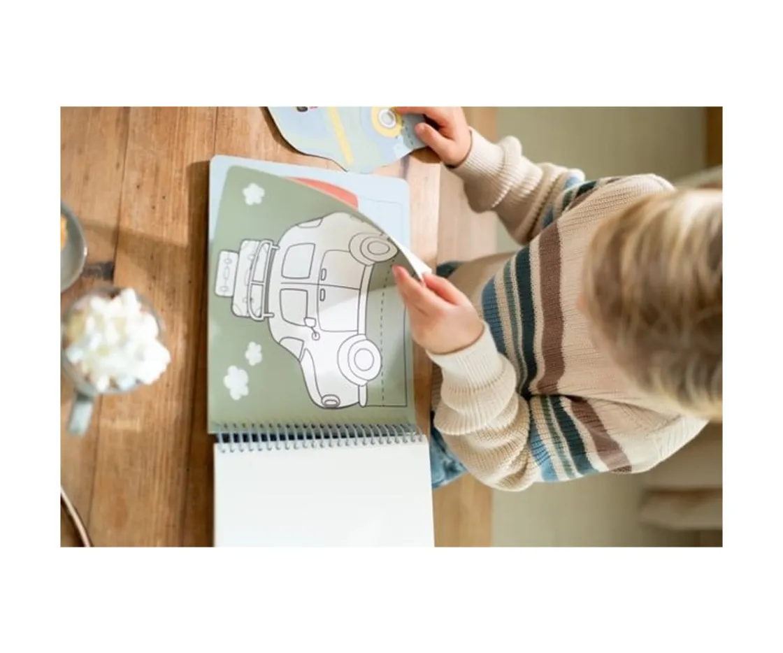 Niños Little Dutch Libro Recorta y Pinta Vehículos