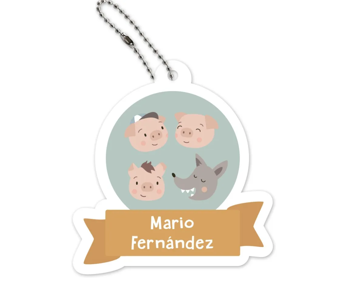 Tutete Llavero Mochila The Three Little Pigs