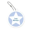 Tutete Llavero Redondo Mochila Azul Estrella^ Llaveros Personalizados