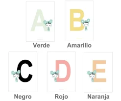 Esther Gili Lámina Letra Koala^ Láminas Personalizadas