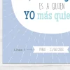 Tutete Lámina Personalizada Azul Profe Te Quiero^ Regalos Para Profesores