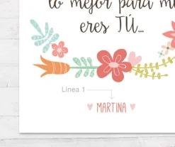 Tutete Lámina Personalizada Mamá lo Mejor Eres Tú^ Regalos Para Madres