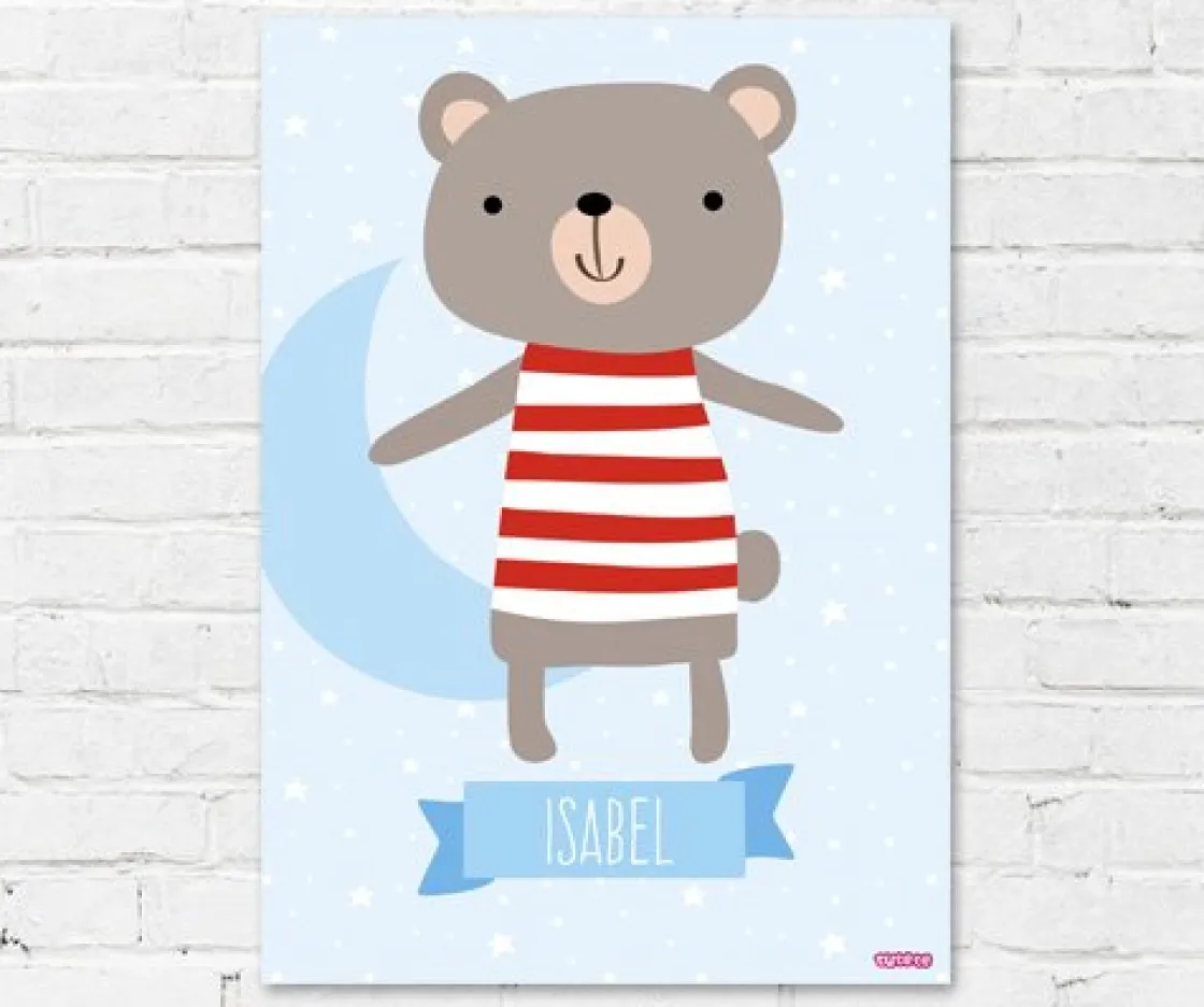 Tutete Lámina Personalizada Osito^ Láminas Personalizadas