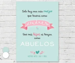 Tutete Lámina Personalizada Padres Abuelos^ Láminas Personalizadas