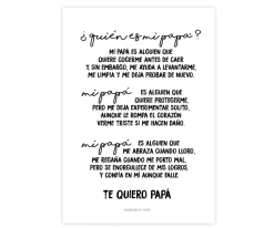 Anthologie de Papier Lámina ¿Quién es mi papá?^ Regalos Para Papá