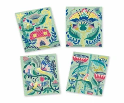 Niños Djeco Láminas para Rascar Jardín Imaginario