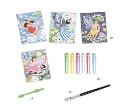 Niños Djeco Láminas Purpurina La Dulzura de Las Hadas