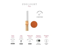 The Zoofamily Lámpara Infantil 3 en 1 Zoo Light Fox^ Iluminación