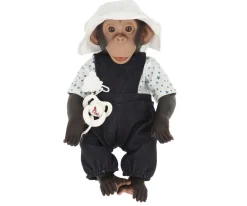 Así Lola La Chimpancé con Pichi, Blusa y Gorro de Pescador^Niños Muñecos