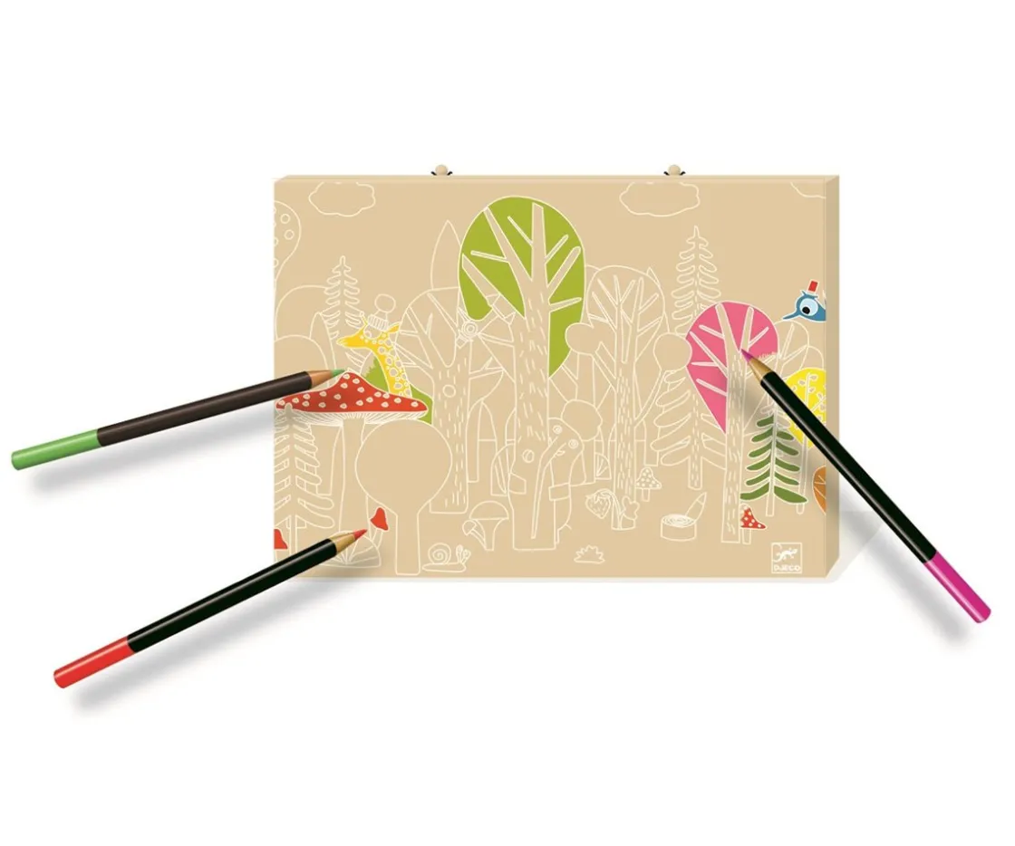 Niños Djeco Maletín Grande de Colores