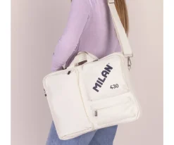 Milan Maletín Portátil Escolar Colección 430 Since 1918 Beige^ Mochilas Escolares