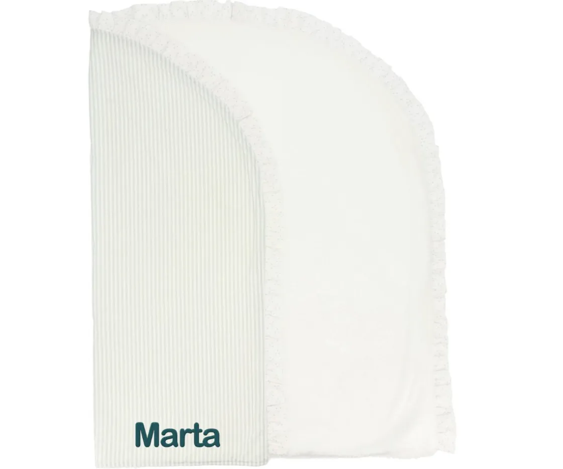 Cristina de Jos'h Manta Arrullo Dorset Verde Personalizable^Niños Mantas