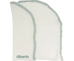 Cristina de Jos'h Manta Arrullo Rainbow Dots Verde Personalizable^Niños Mantas