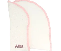 Cristina de Jos'h Manta Arrullo Rainbow Dots Rosa Personalizable^Niños Mantas