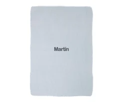 Pasito a Pasito Manta Arrullo Tricot Blue Personalizable^Niños Mantas