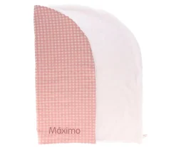 Cristina de Jos'h Manta Arrullo Vichy Rosa Personalizable^Niños Mantas